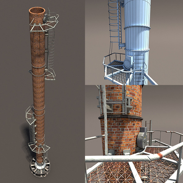 3DOcean Chimney Low Poly 3D Model 10453538 3DOcean Chimney Low Poly 3D Model 10453538