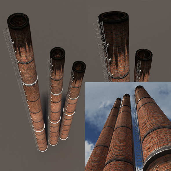 3DOcean Chimney Low Poly 3D Model 10453701 3DOcean Chimney Low Poly 3D Model 10453701