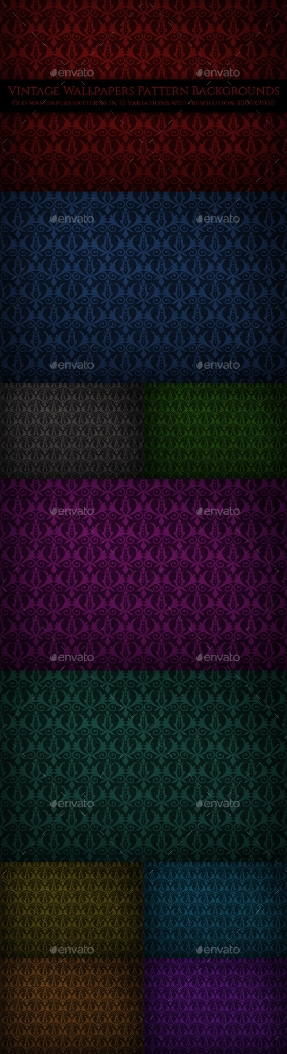 GraphicRiver Vintage Wallpapers Pattern Backgrounds 10454728 GraphicRiver Vintage Wallpapers Pattern Backgrounds 10454728