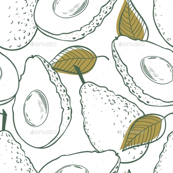 GraphicRiver Avocado Pattern 10454888 GraphicRiver Avocado Pattern 10454888