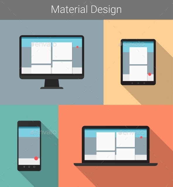 GraphicRiver Responsive Material Design 10454945 GraphicRiver Responsive Material Design 10454945