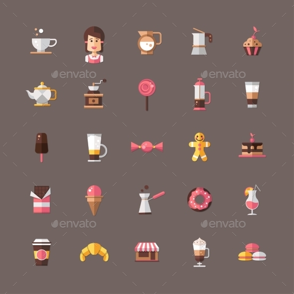 GraphicRiver Coffee Shop Symbols 10454958 GraphicRiver Coffee Shop Symbols 10454958