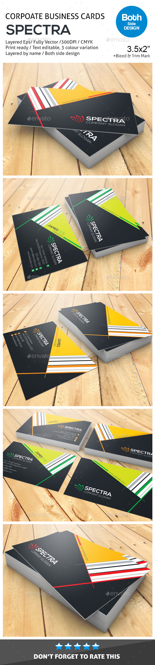 GraphicRiver SPECTRA Corporate Business Cards 10455775 GraphicRiver SPECTRA Corporate Business Cards 10455775