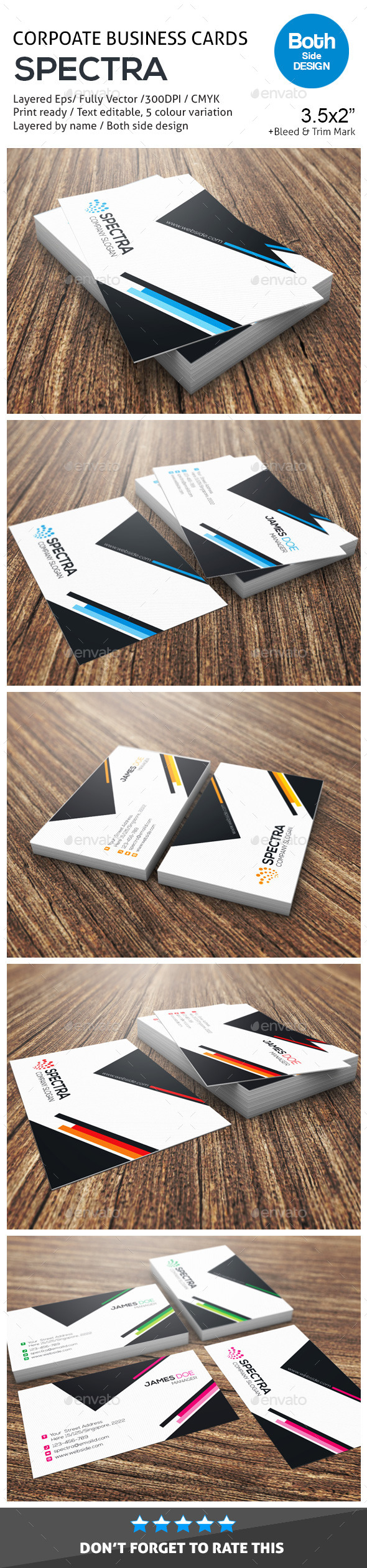 GraphicRiver SPECTRA Corporate Business Cards 10455939 GraphicRiver SPECTRA Corporate Business Cards 10455939