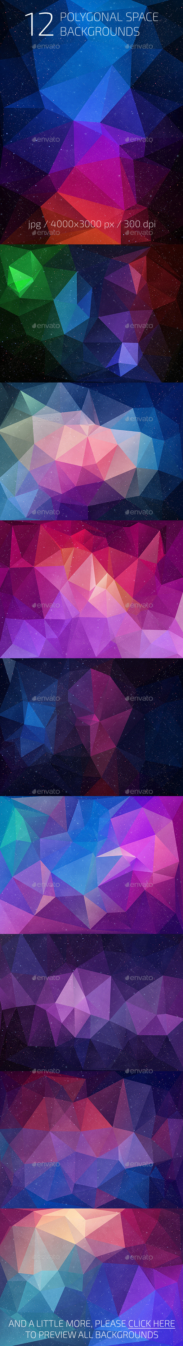GraphicRiver 12 Polygonal Space Backgrounds 10456441 GraphicRiver 12 Polygonal Space Backgrounds 10456441