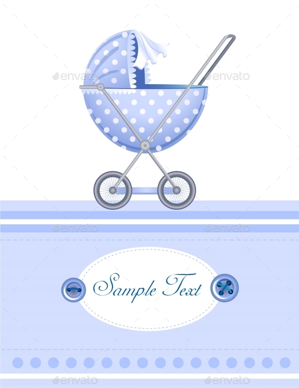GraphicRiver Baby Arrival Card 10456461 GraphicRiver Baby Arrival Card 10456461