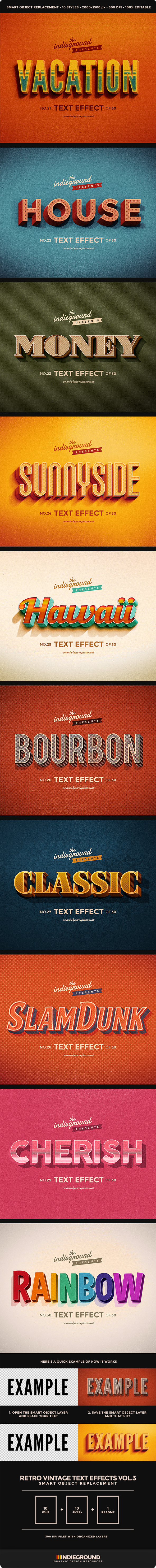 GraphicRiver Retro Vintage Text Effects Vol 3 10457336 GraphicRiver Retro Vintage Text Effects Vol 3 10457336