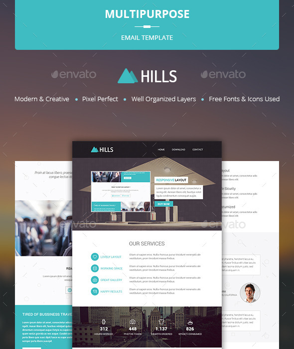 GraphicRiver Multipurpose Email Template Hills 10411933 GraphicRiver Multipurpose Email Template Hills 10411933