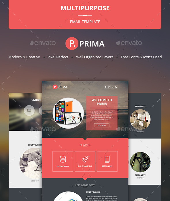 GraphicRiver Prima Multipurpose Email Template 10457374 GraphicRiver Prima Multipurpose Email Template 10457374