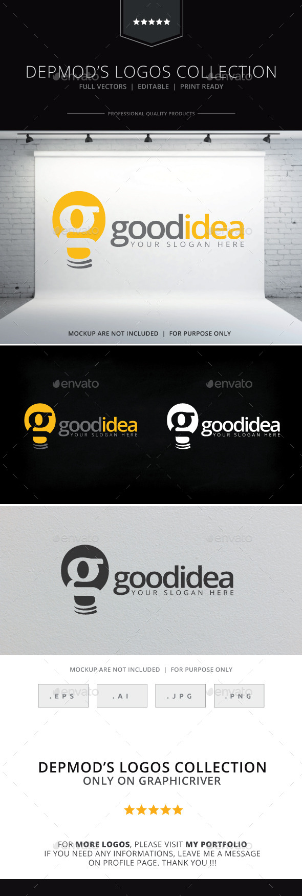 Good Idea Logo - Letters Logo Templates