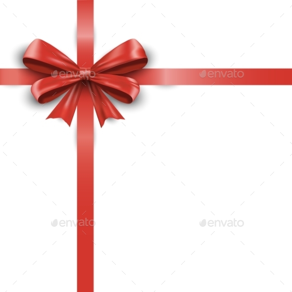 GraphicRiver Red Ribbon with Bow 10457597 GraphicRiver Red Ribbon with Bow 10457597