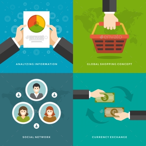 Website Promotion Banners Templates and Flat Icons Website Promotion Banners Templates and Flat Icons