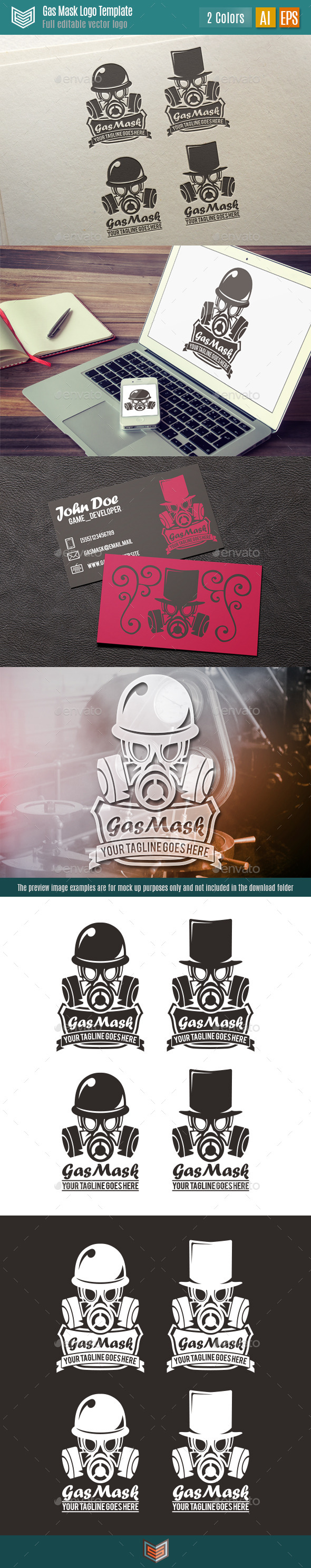 GraphicRiver Gas Mask Logo 10458194 GraphicRiver Gas Mask Logo 10458194