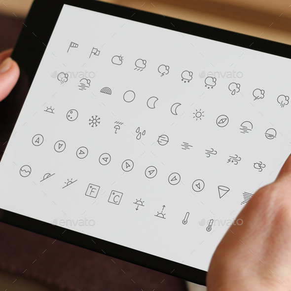 Get Minimal - 50 Weather icons (Web)