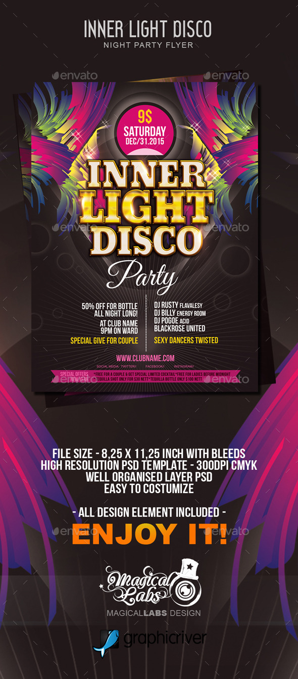GraphicRiver Disco Party Flyer 10460084 GraphicRiver Disco Party Flyer 10460084