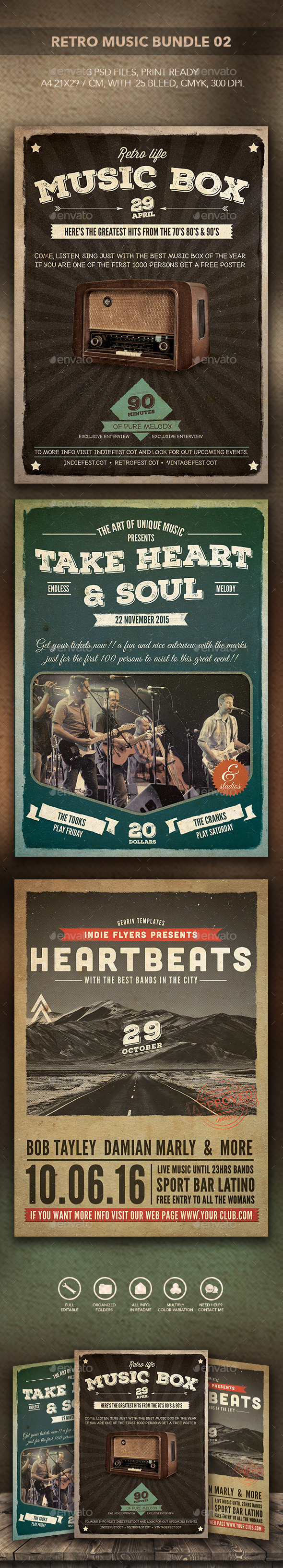 GraphicRiver Retro Music Bundle 02 10460631 GraphicRiver Retro Music Bundle 02 10460631