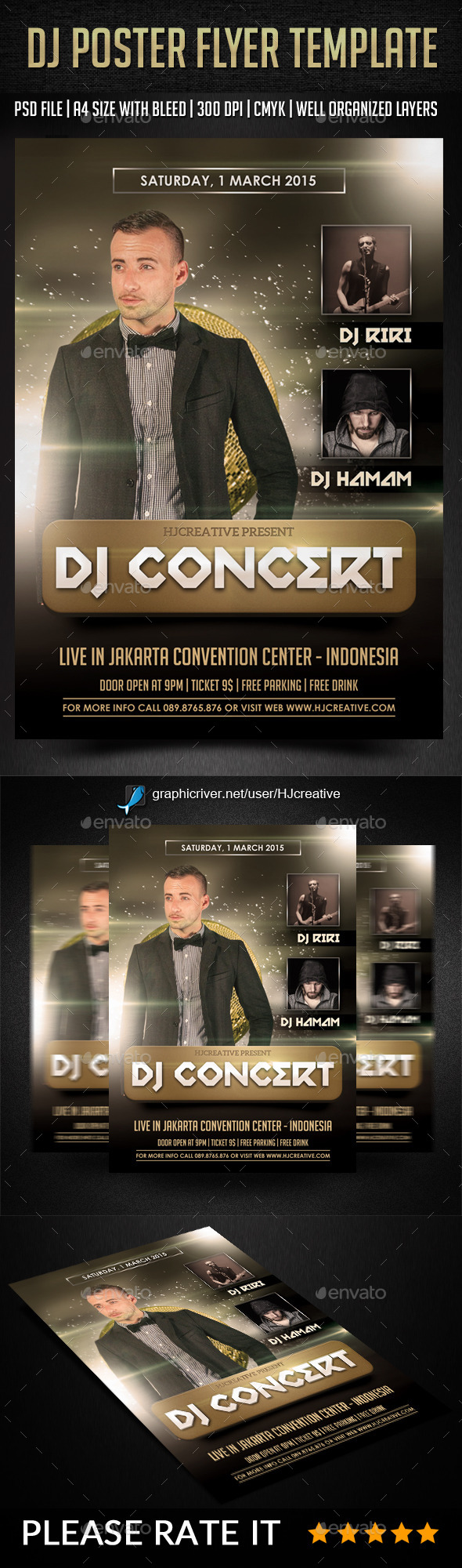 GraphicRiver DJ Poster Flyer Vol 1 10461437 GraphicRiver DJ Poster Flyer Vol 1 10461437
