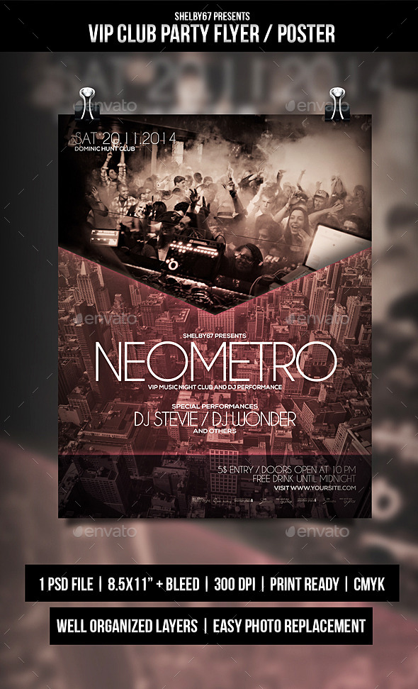 GraphicRiver VIP Club Party Flyer Poster 10461632 GraphicRiver VIP Club Party Flyer Poster 10461632