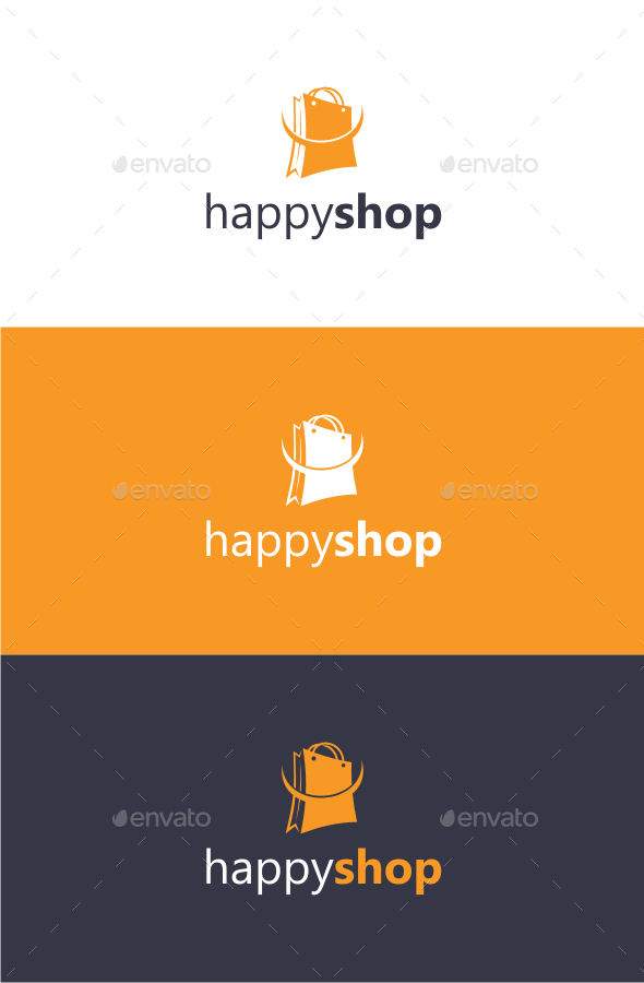 GraphicRiver Happy Shop Logo Template 10462758 GraphicRiver Happy Shop Logo Template 10462758