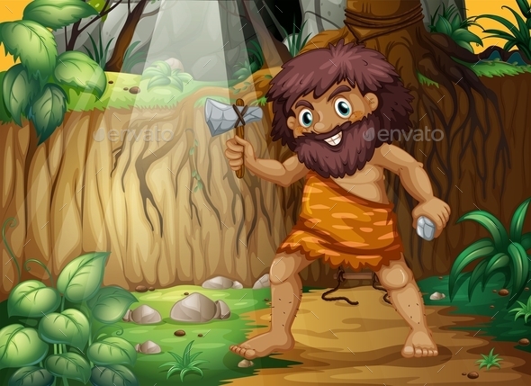 GraphicRiver Caveman 10462877 GraphicRiver Caveman 10462877