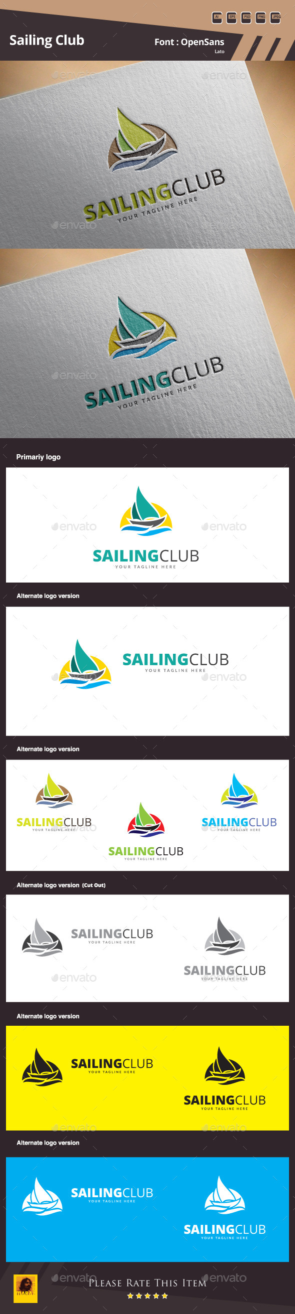 GraphicRiver Sailing Club Logo Template 10462980 GraphicRiver Sailing Club Logo Template 10462980