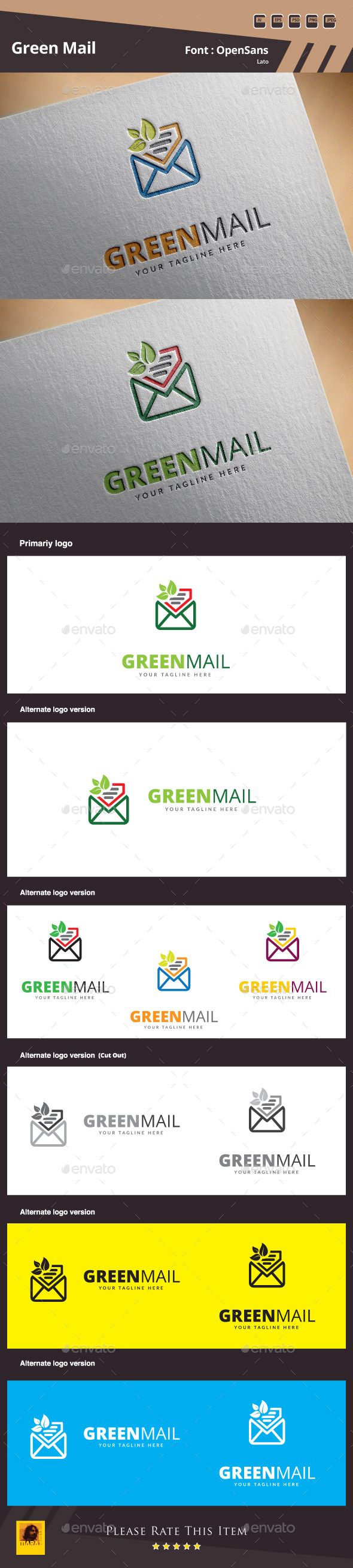 GraphicRiver Green Mail Logo Template 10463274 GraphicRiver Green Mail Logo Template 10463274