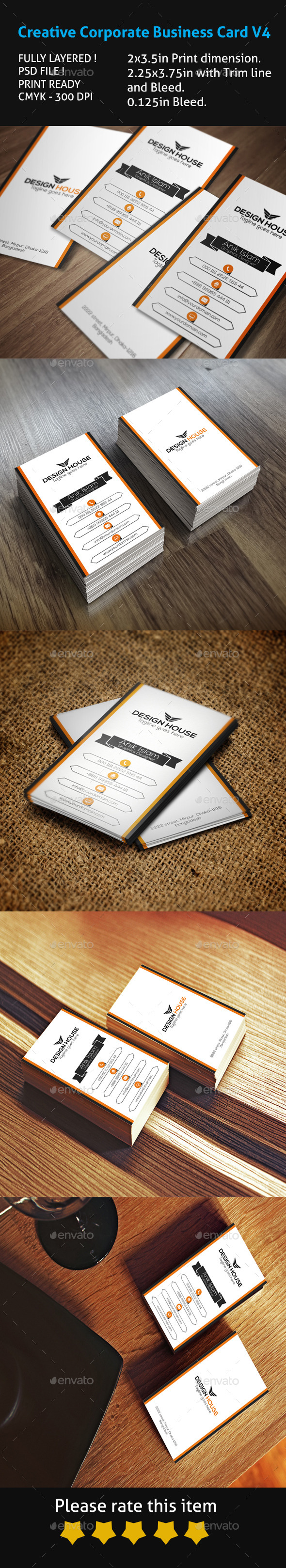 GraphicRiver Creative Corporate Business Card V4 10463275 GraphicRiver Creative Corporate Business Card V4 10463275