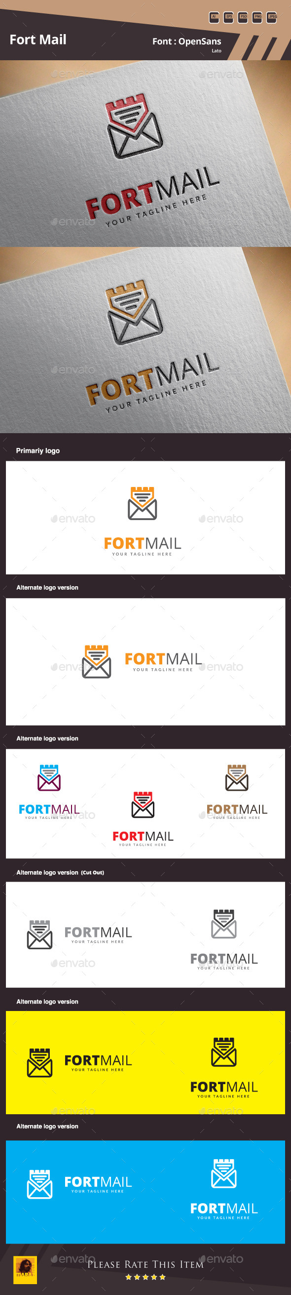 GraphicRiver Fort Mail Logo Template 10463485 GraphicRiver Fort Mail Logo Template 10463485