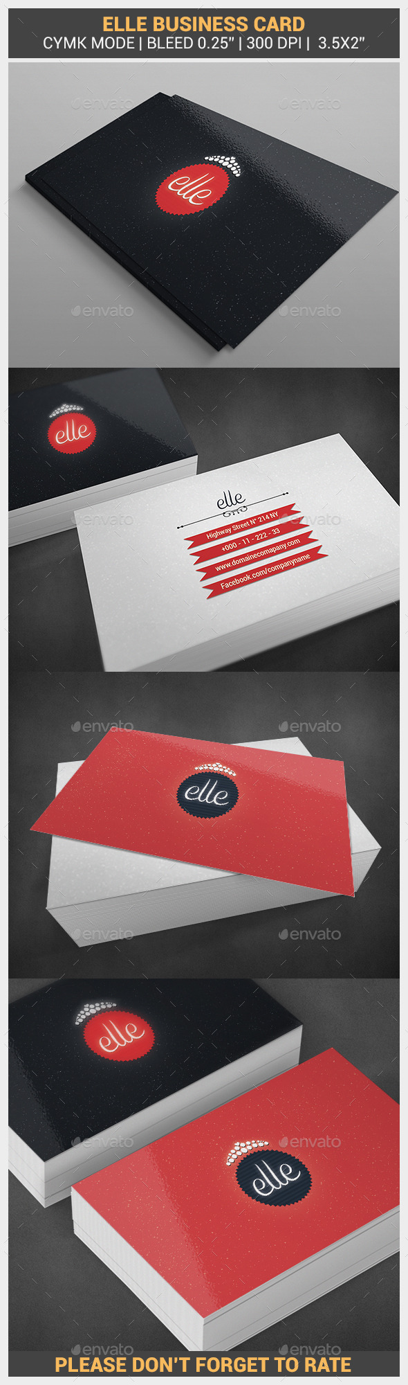 GraphicRiver Elle Business Card 10342908 GraphicRiver Elle Business Card 10342908