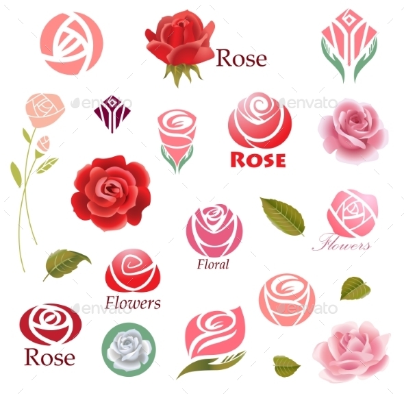 GraphicRiver Roses Design Elements 10467548 GraphicRiver Roses Design Elements 10467548