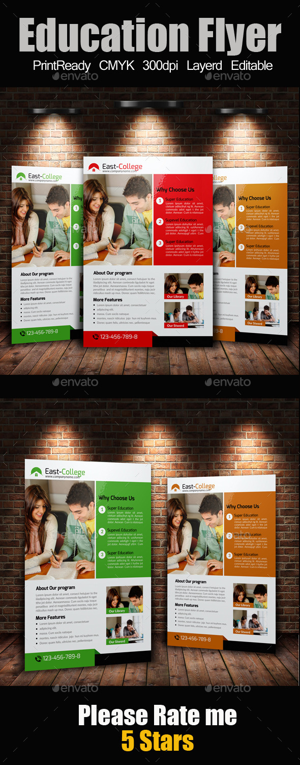 GraphicRiver A4 education Flyer 10414334 GraphicRiver A4 education Flyer 10414334
