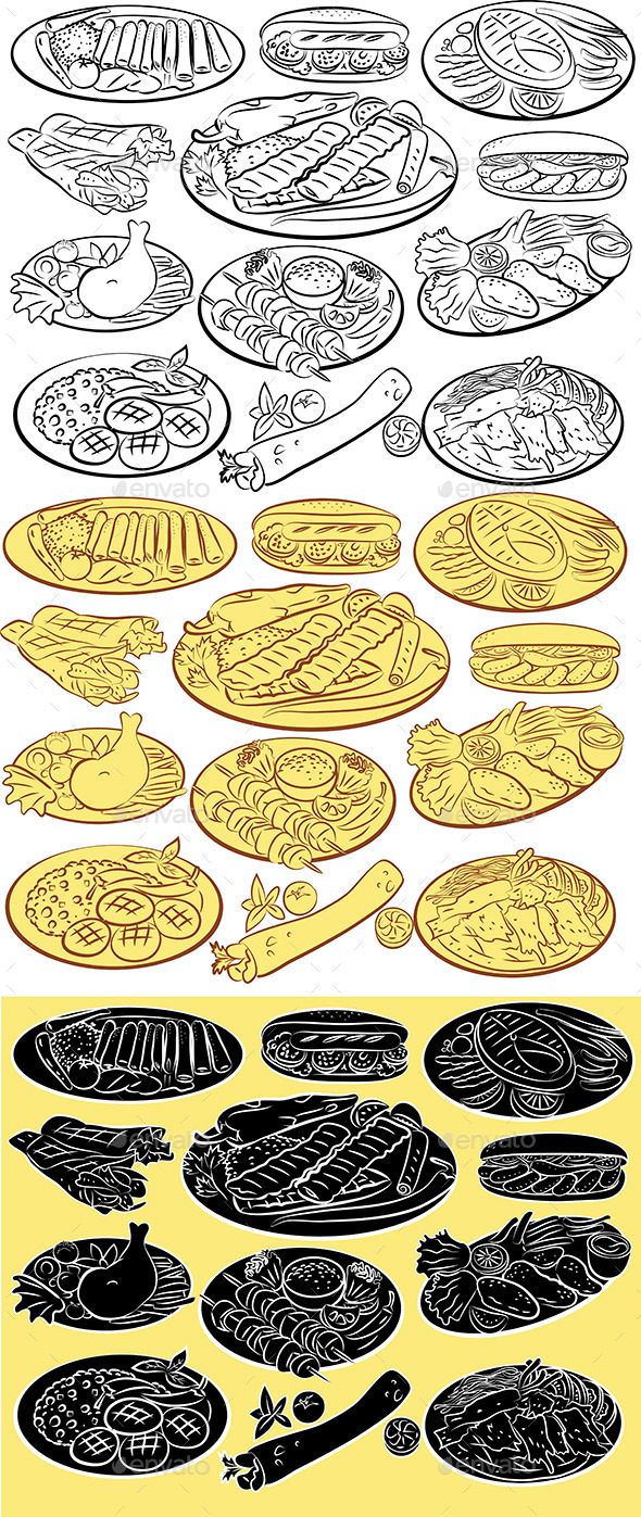 Kebab Vector Kebab Vector