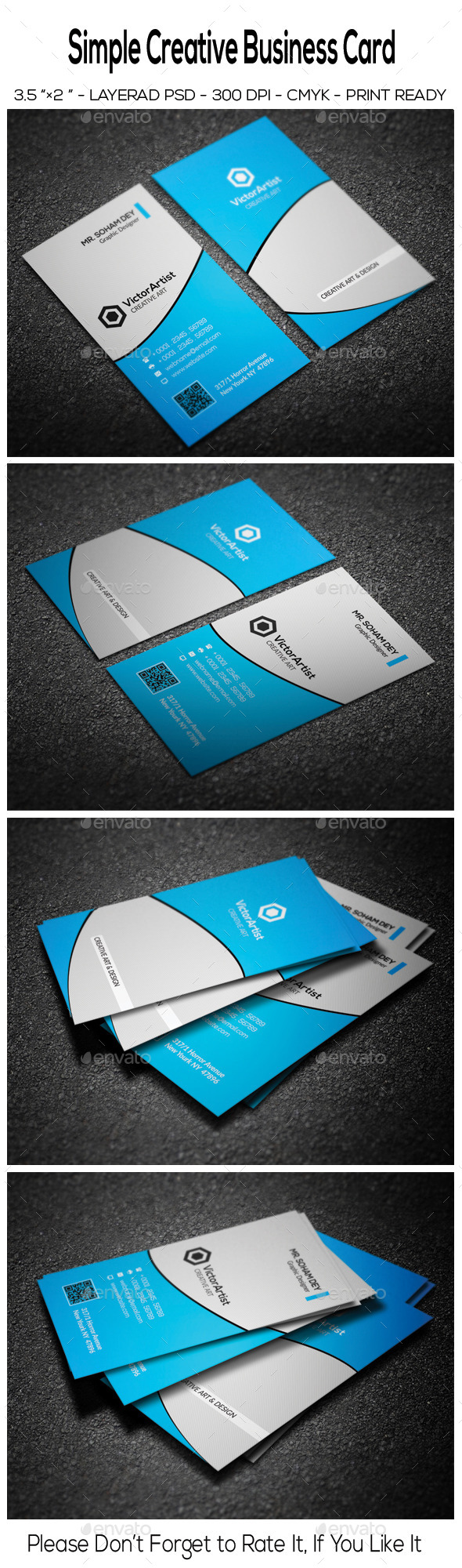 GraphicRiver Simple Creative Business Card 10417313 GraphicRiver Simple Creative Business Card 10417313