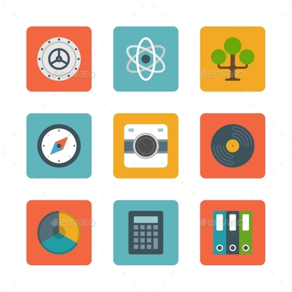GraphicRiver Flat Design Icons 10470143 GraphicRiver Flat Design Icons 10470143