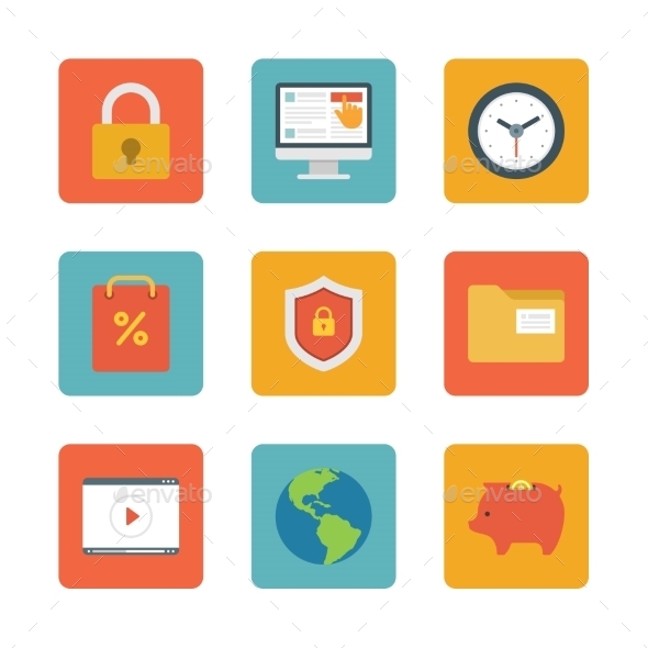 GraphicRiver Flat Design Icons 10470223 GraphicRiver Flat Design Icons 10470223