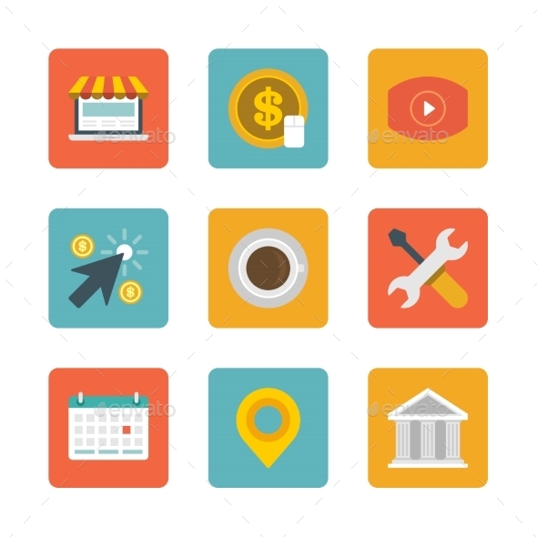 GraphicRiver Flat Design Icons 10470228 GraphicRiver Flat Design Icons 10470228