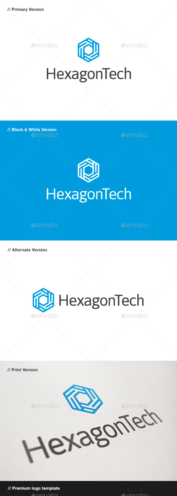 GraphicRiver Hexagon Tech Logo 10470232 GraphicRiver Hexagon Tech Logo 10470232