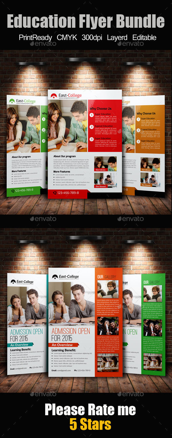 GraphicRiver A4 education Flyer Template Bundle 10470396 GraphicRiver A4 education Flyer Template Bundle 10470396