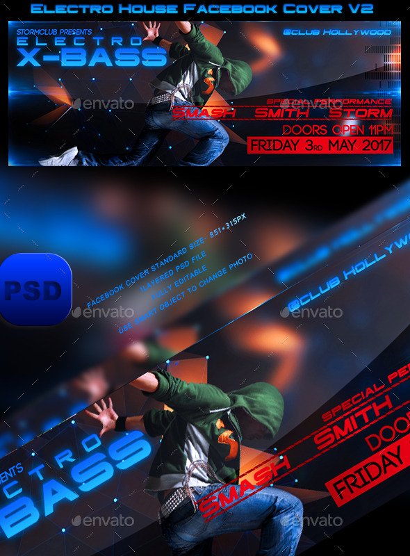 GraphicRiver Electro House Facebook Cover V2 10470678 GraphicRiver Electro House Facebook Cover V2 10470678