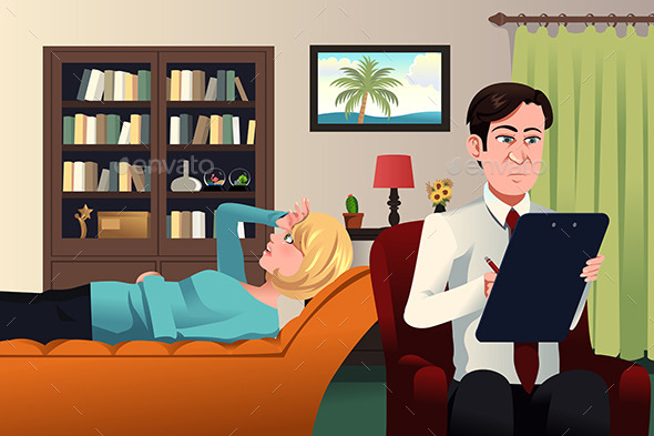 GraphicRiver Psychiatrist Working with a Patient 10472811 GraphicRiver Psychiatrist Working with a Patient 10472811