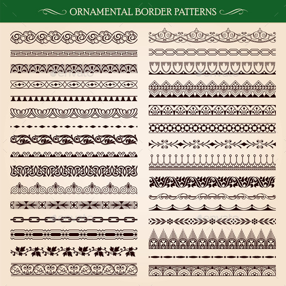 GraphicRiver Ornamental Border Frame Patterns 10472856 GraphicRiver Ornamental Border Frame Patterns 10472856