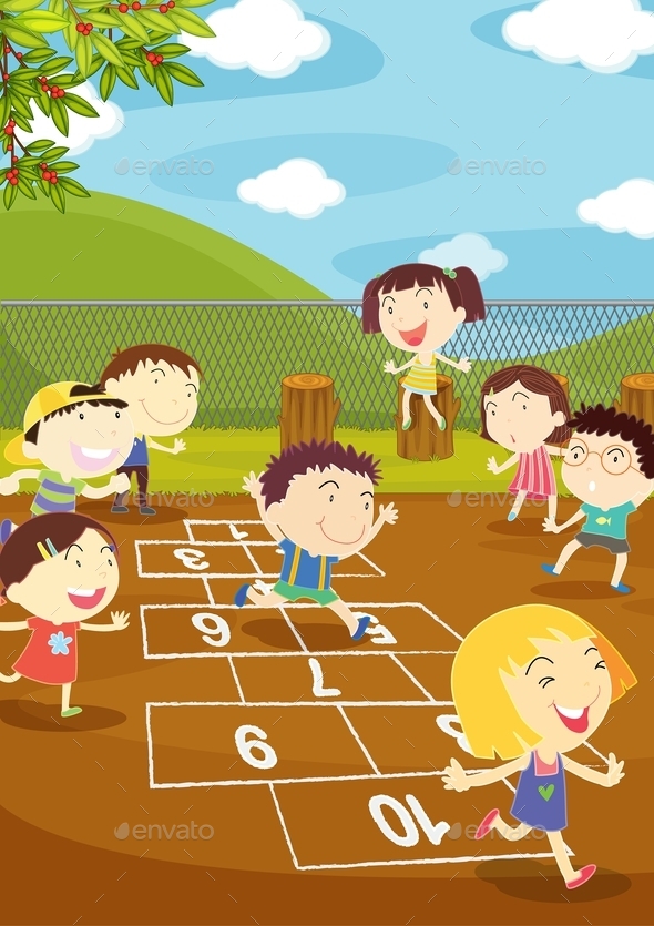GraphicRiver Hopscotch 10474305 GraphicRiver Hopscotch 10474305