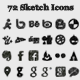 72 Sketch Social Icons 72 Sketch Social Icons - GraphicRiver Item for Sale