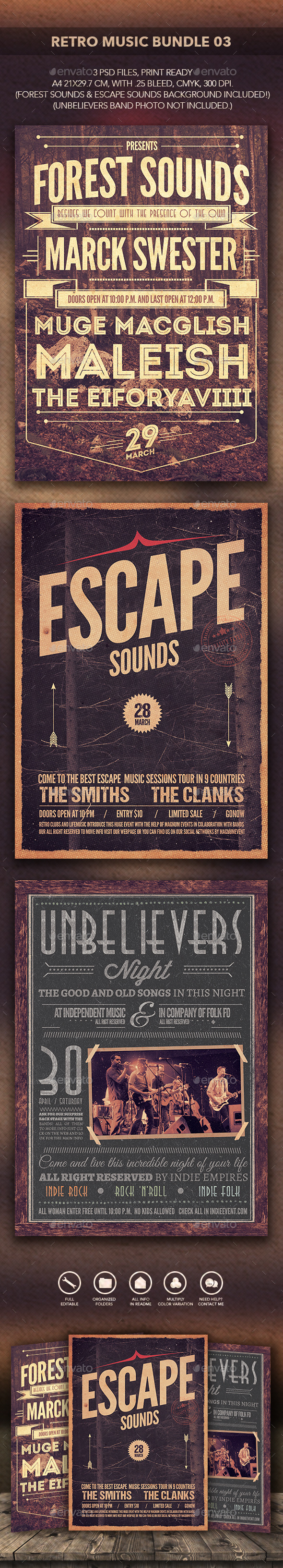 GraphicRiver Retro Music Bundle 03 10474421 GraphicRiver Retro Music Bundle 03 10474421
