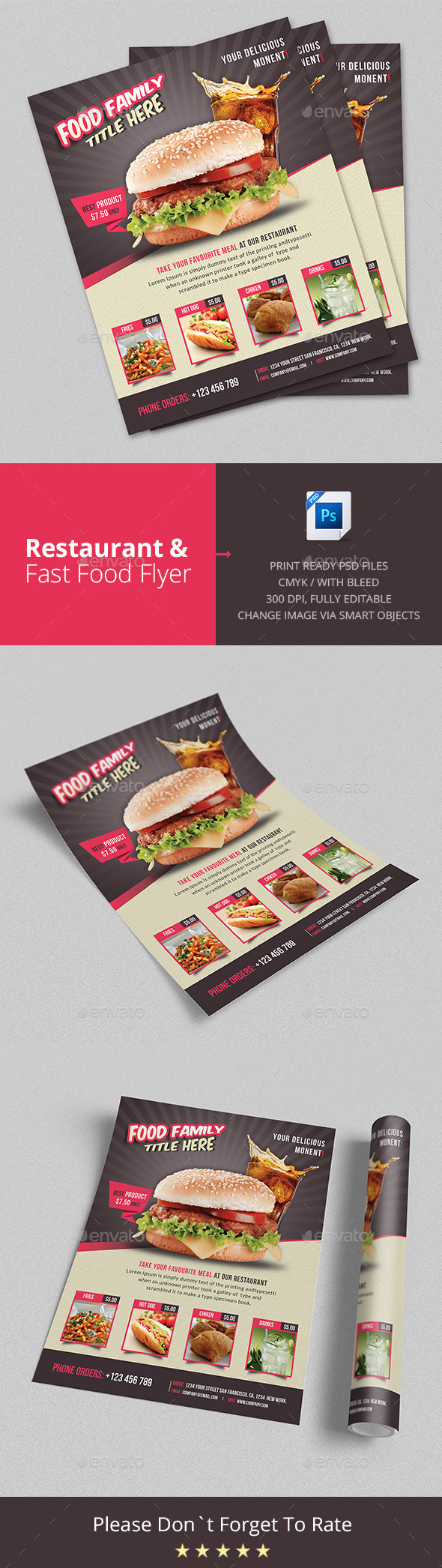 Restaurant & Fast Food Flyer Restaurant & Fast Food Flyer
