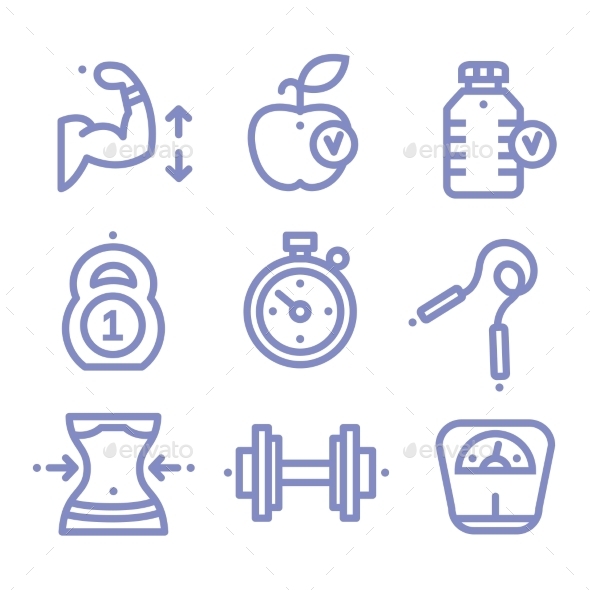 GraphicRiver Sports and Fitness Icons 10475575 GraphicRiver Sports and Fitness Icons 10475575