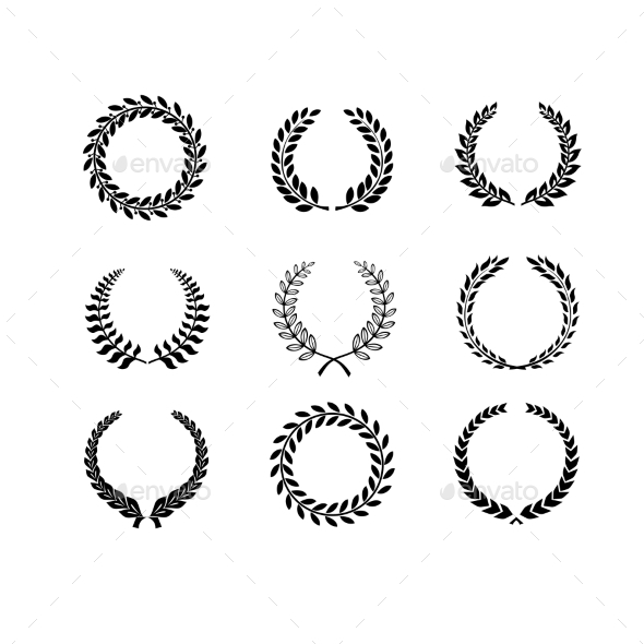 GraphicRiver Laurel Wreaths 10475579 GraphicRiver Laurel Wreaths 10475579