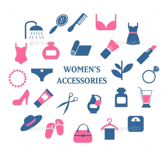 GraphicRiver Woman Accessories Set 10475584 GraphicRiver Woman Accessories Set 10475584