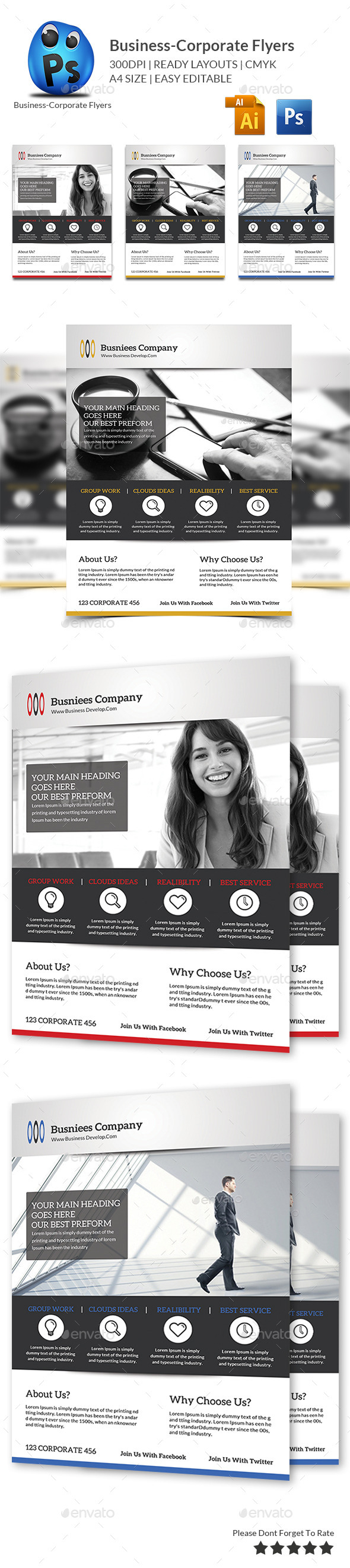 GraphicRiver Corporate Business Flyer Template 10478215 GraphicRiver Corporate Business Flyer Template 10478215