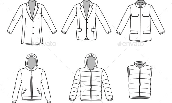 Men's Outerwear Clothes (Man-made Objects)